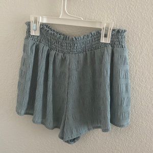 Blue Flowy Beach Shorts